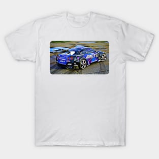 350z Drift Cartoon Drawing Action Print T-Shirt